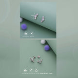 Triple Star Sparkle 925 Silver Stud for Kids & Teen(10+ Yrs)