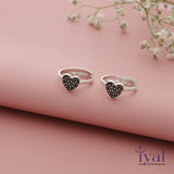 Mystic Heart oxidized adjustable Silver Toering