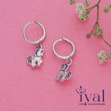 Lovely Unicorn Silver Drop Earrings(5+ Yrs)