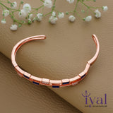 Adorable Rose Gold Polish Silver Kada