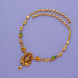 Shree Lakshmi Elegance 925 Gold Polish Silver Necklace