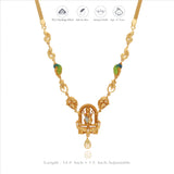Shree Lakshmi Elegance 925 Gold Polish Silver Necklace