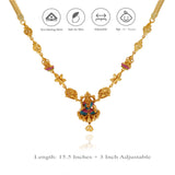 Goddess Durga 925 Silver Temple Necklace