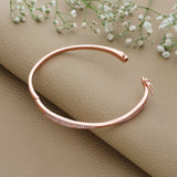 Twisted Rose Gold Polish 925 Silver Kada