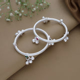 Warming Classic Silver Anklet for Babies(2 - 2.5Yrs)