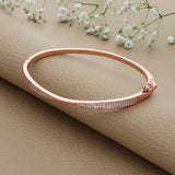 Twisted Rose Gold Polish 925 Silver Kada