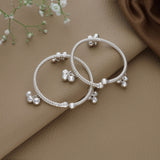 Twisted Classic Silver Anklet for Babies(1 - 2Yrs)