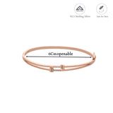 Elegant Rose Gold Polish 925 Silver Kada