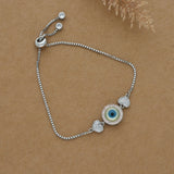 Remarkable Evil Eye Silver Bracelet