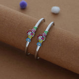 Dora Duo 925 Silver Kids Bangles (0-5 Yrs)
