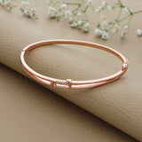 Elegant Rose Gold Polish 925 Silver Kada