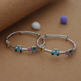 Little Jumbo Drive 925 Silver Kids Bangles (0-5 Yrs)