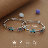 Little Jumbo Drive 925 Silver Kids Bangles (0-5 Yrs)
