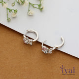Cute Kitty 925 Silver Hoop Earring for Kids(3+Years)