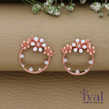 Garland Rose Gold Polish Silver Earring