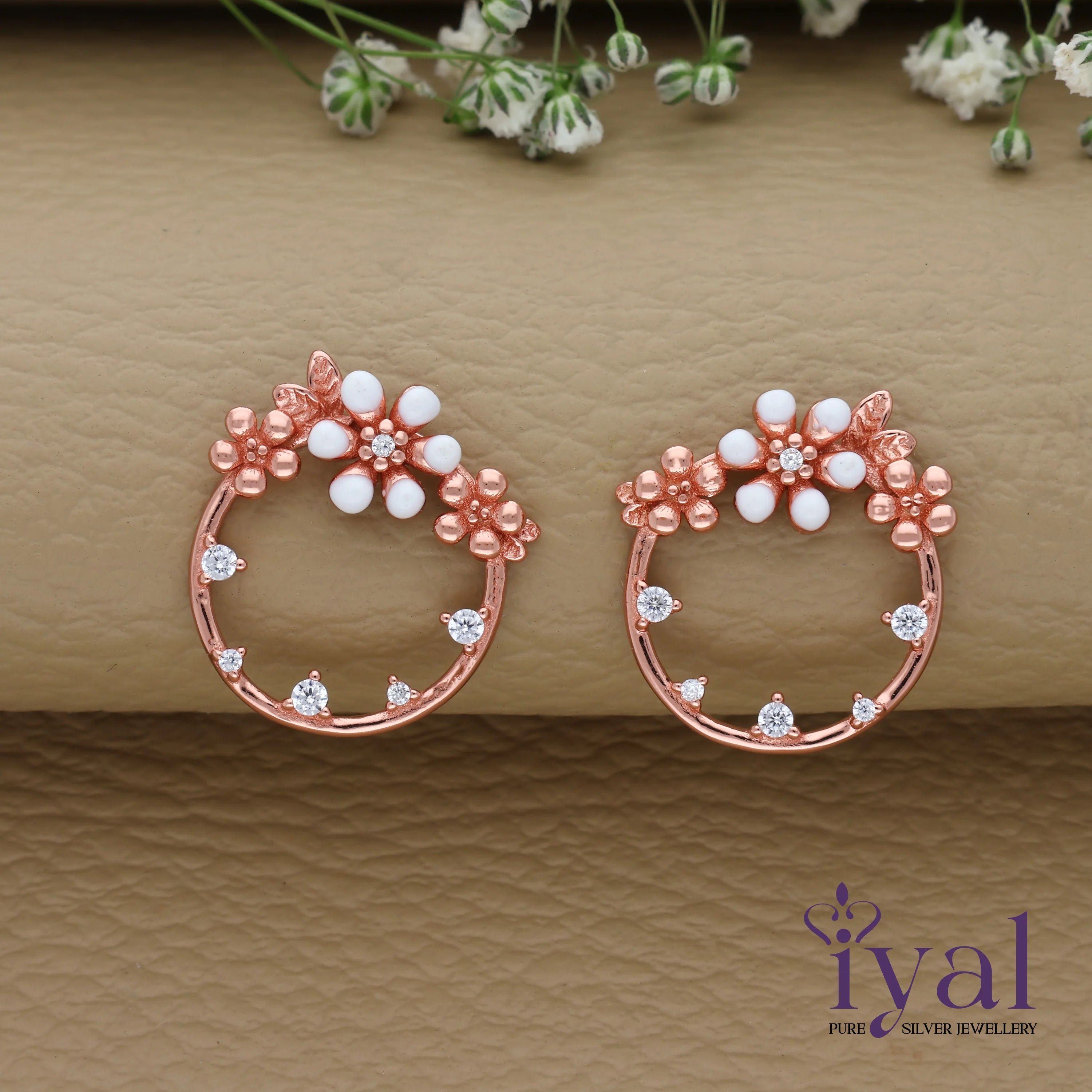 Garland Silver Earring