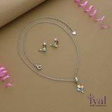 Balloon 925 Silver Kids Chain Pendent Set(3+ Yrs)