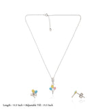 Balloon 925 Silver Kids Chain Pendent Set(3+ Yrs)