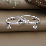 Daisy Classic Silver Anklet for Babies(2 - 2.5years)
