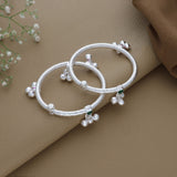 Daisy Classic Silver Anklet for Babies(2 - 2.5years)