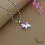 Cute Unicorn 925 Silver Kids Chain Pendent(5+ Years)