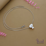 Cute White Puppy 925 Silver Kids Chain Pendent(5+ Yrs)
