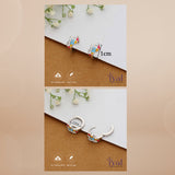 Colourful Unicorn 925 Silver Hoop Earring for Kids(3+Years)