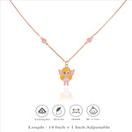 925 Sterling Silver Fairy Girl Charm Pendant for Kids