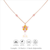 925 Sterling Silver Fairy Girl Charm Pendant for Kids
