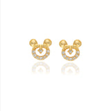 925 Silver Minnie Charm Kids Studs