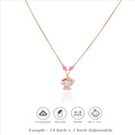 925 Silver Cute Kitty Bow Pendant for Baby Girls