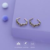 Meadow Bloom Oxidized 925 Silver Toering