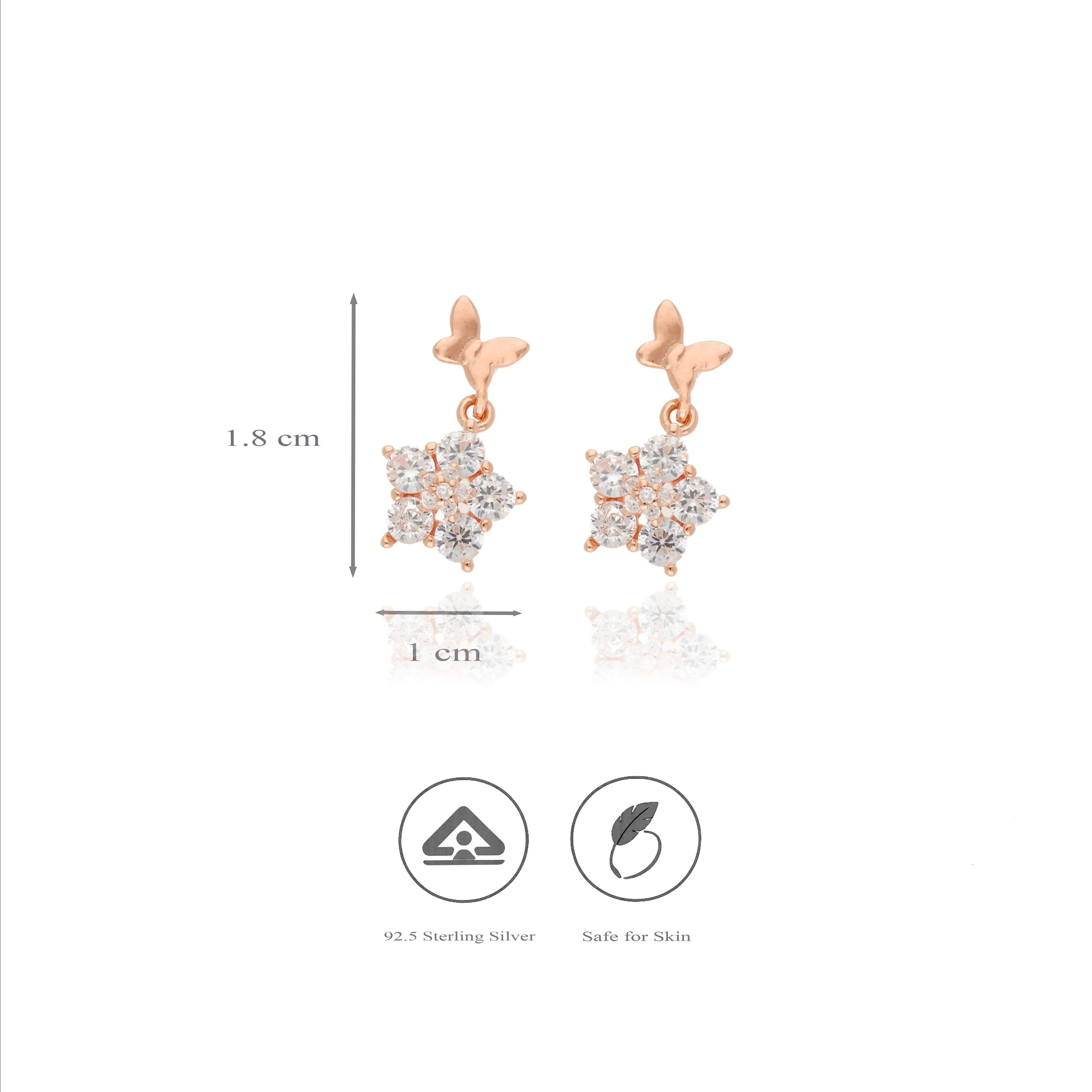 Fairy Wings Charm 925 Sterling Silver Drops