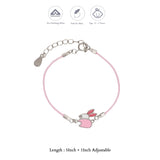 Adorable Rabbit Thread 925 Silver Anklet for Kids(0 - 2Years)
