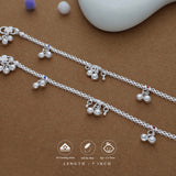 Giggle Bells Traditional 925 Silver Kid Anklet(3-4 Yrs)