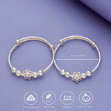 Princess Blossom 999 Silver Kid Bangles (0-5 Yrs)