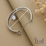 Silver Kada for Babies with Ice Cream Charm (Single)