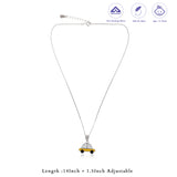 Golden Racer 925 Silver Kids Chain Pendant (3+ Years)