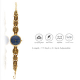 Lakshmi Traditional Gold-Tone 925 Silver Antique Watch