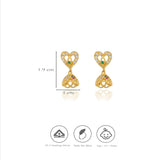Heartfelt Sparkle 925 Silver Jhumka Earrings