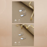 Blush Shine 925 Silver Hoop Earrings