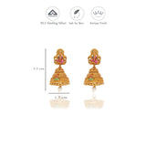 Royal Lakshmi Pearl Jhumka Earrings