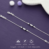 Twinkle Toes 925 Silver Kid Anklet (0-6Months)