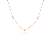 Elegant Bead 925 Sterling Silver Chain Necklace