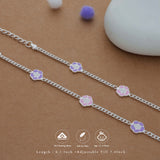 Pure Blossom Silver Anklet(2-4 Yrs)