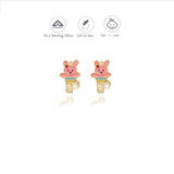 Blush Bunny 925 Silver Kid Hoop Earring (3+ Yrs)