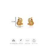 Mayurapriya Traditional 925 Gold Polish Silver Kid Earring