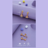 Heart Swing Gold Polish 925 Silver Jhumka