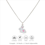 925 Silver Cute Rabbit Baby Pendant