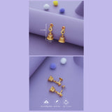 Chettinadu Mani Gold Polish 925 Silver Jhumka